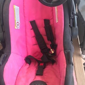 pink urbini car seat